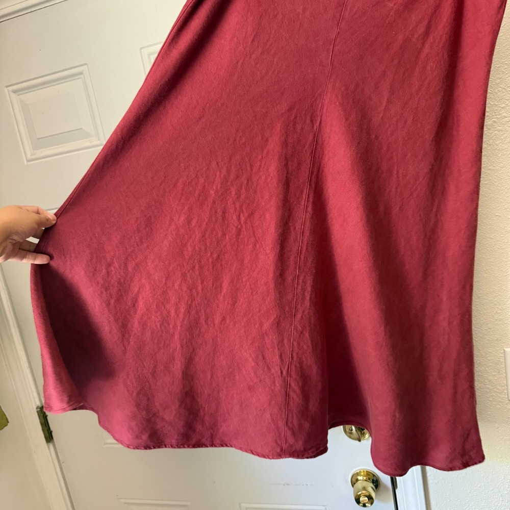 Eileen Fisher Raspberry Maxi Skirt - Picture 2 of 5